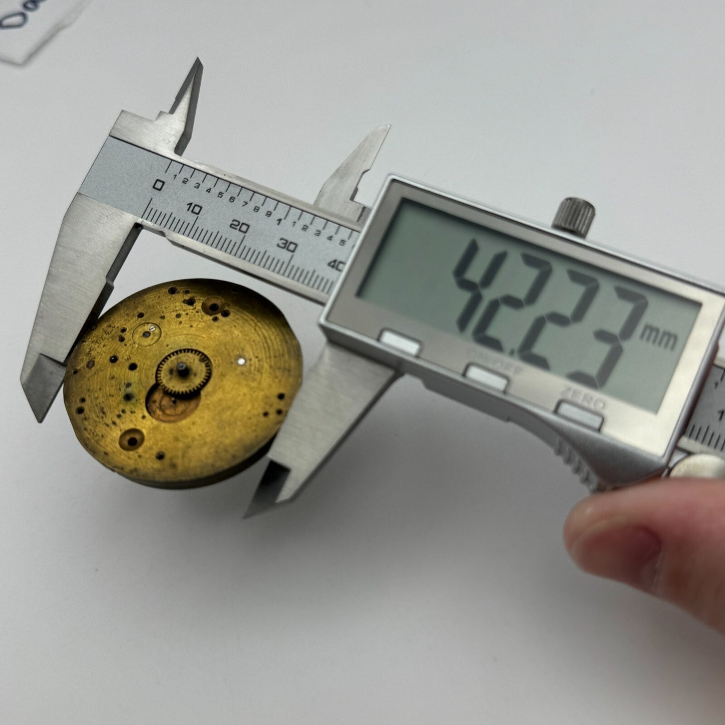 42.2mm Antique H Samuel Manchester Patent Balance Pocket Watch Movement PARTS