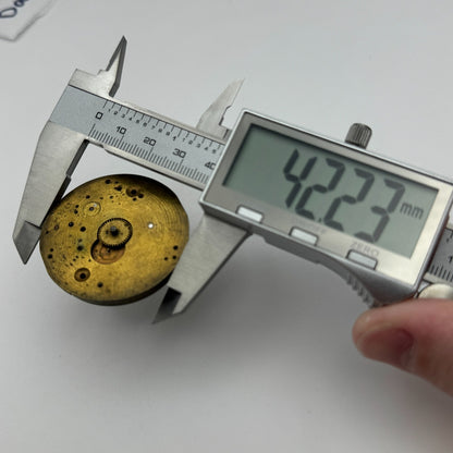 42.2mm Antique H Samuel Manchester Patent Balance Pocket Watch Movement PARTS