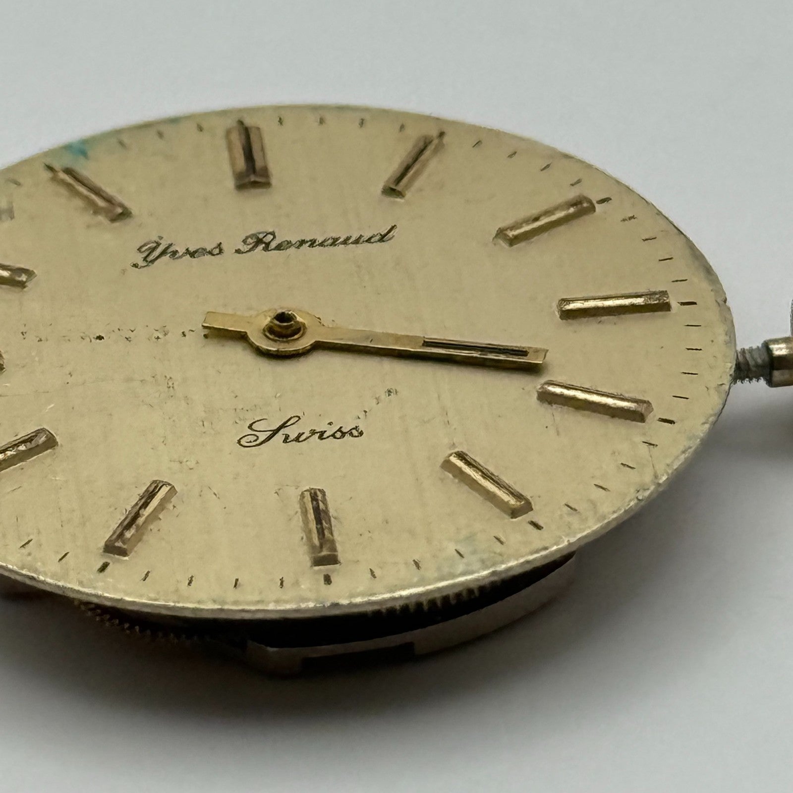 BFG 844 Watch Movement Yves Renaud Manual Wind Vintage Swiss Parts Repair 29mm