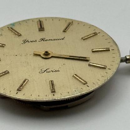 BFG 844 Watch Movement Yves Renaud Manual Wind Vintage Swiss Parts Repair 29mm