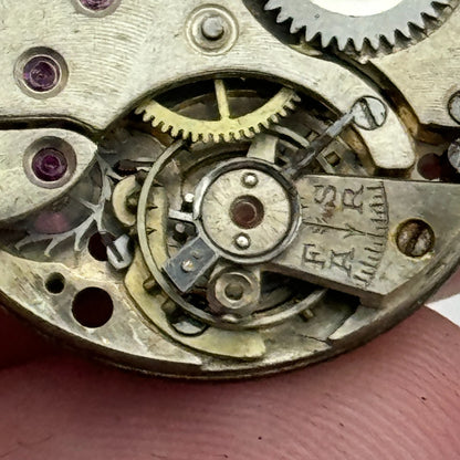 23.6mm Waleti SPG 15 Jewel Manual Wind Watch Movement Swiss Vintage PARTS REPAIR