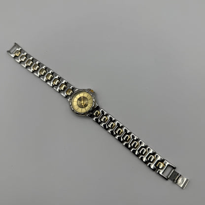 LS Louis Santini Ladies Quartz Watch Two Tone Bracelet Japan Working 24mm