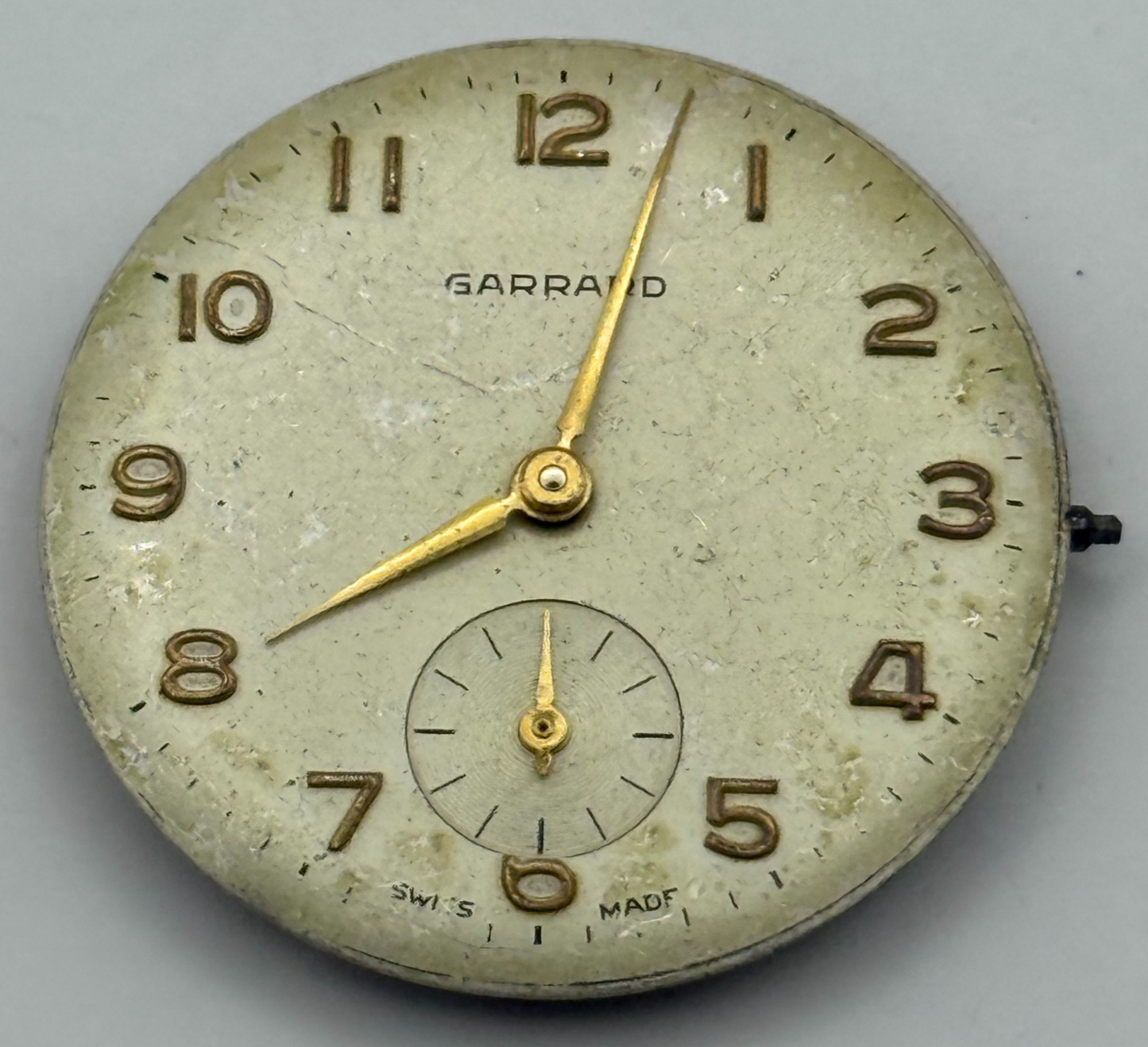 ETA 1120 Watch Movement Garrard Manual Wind Vintage Swiss Parts Repair 26.9mm
