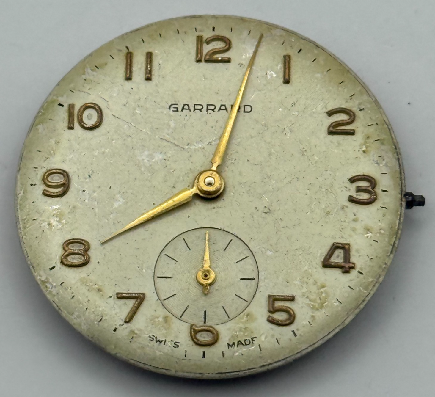 ETA 1120 Watch Movement Garrard Manual Wind Vintage Swiss Parts Repair 26.9mm