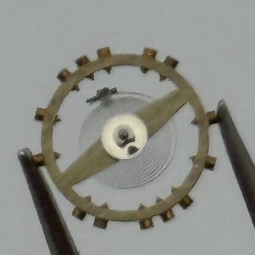 FHF 159 Balance Wheel Complete And Spring 3-10''' 190 M Watch Movement Parts