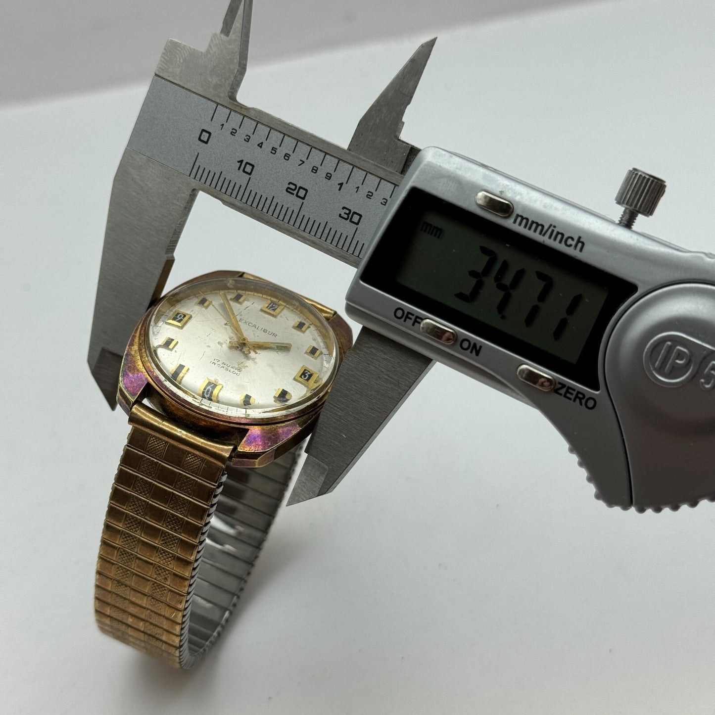 34mm Men’s Vintage Excalibur Tissot 781-1 Manual Wind Gold Plated Watch PARTS