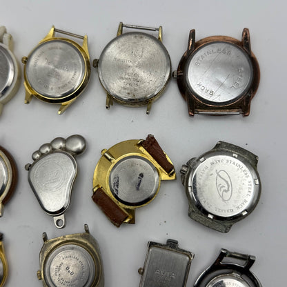 Bundle Of 16 Quartz Watches Modern / Vintage Untested Parts / Repair / Crafts