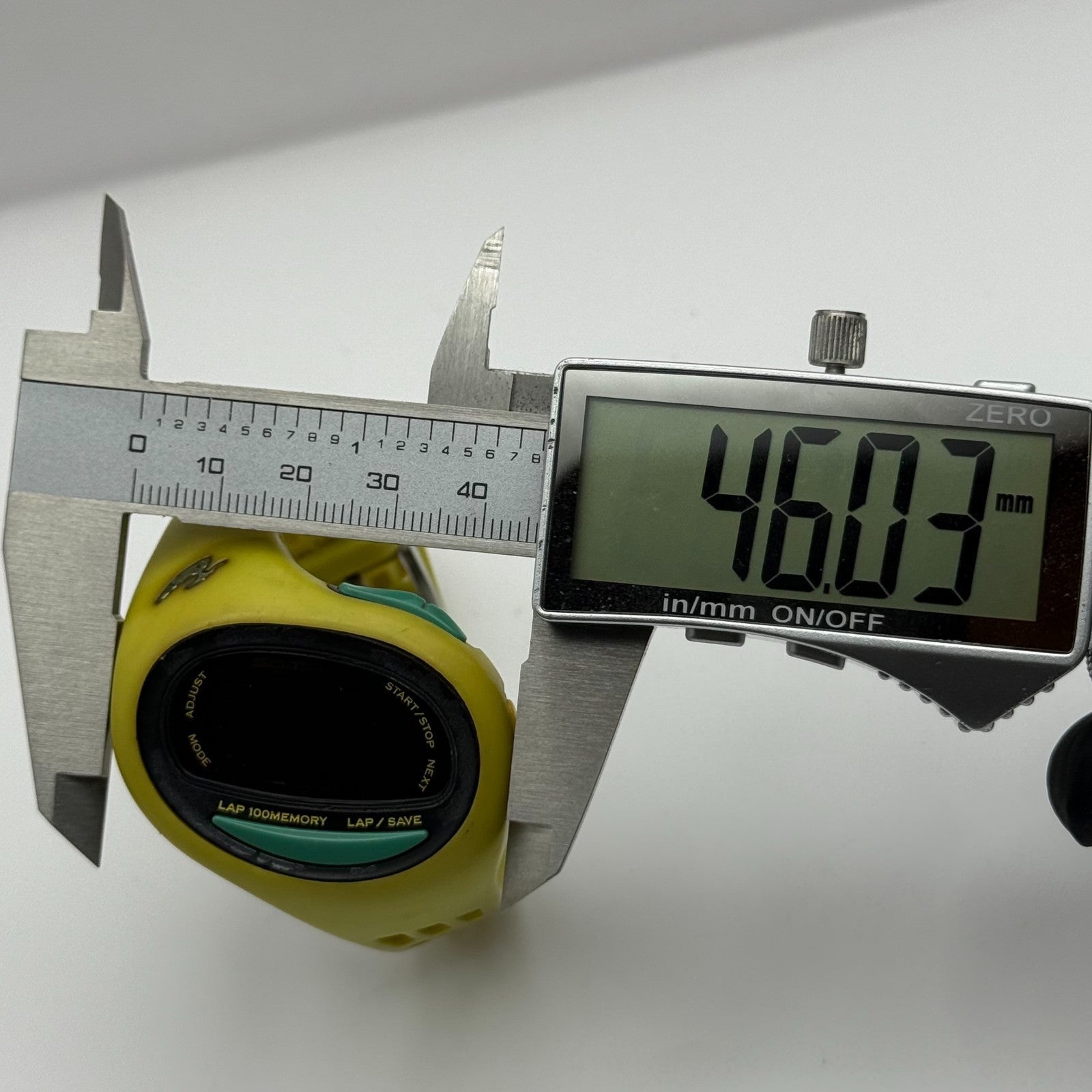 Soma Unisex Yellow Sports Quartz Watch Memory Lap Function 40mm PARTS REPAIR