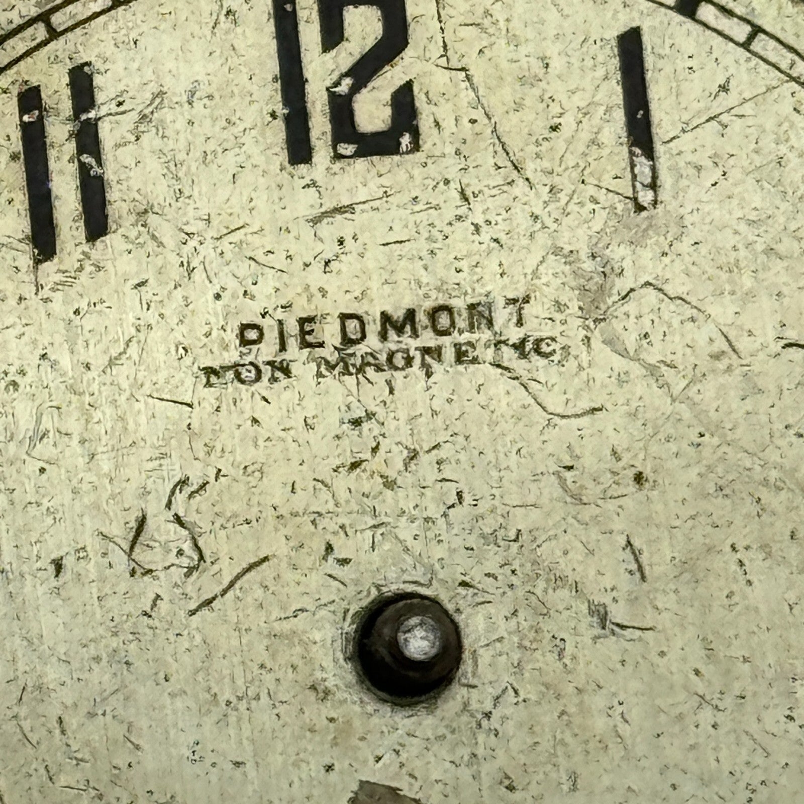 43.1mm Open Face Piedmont Watch Co 6 Jewels Swiss Pocket Watch Movement PARTS