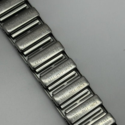 20mm Lug Rowi Fixo Flex Vintage New Old Stock NOS Expandable Strap Blue Silver