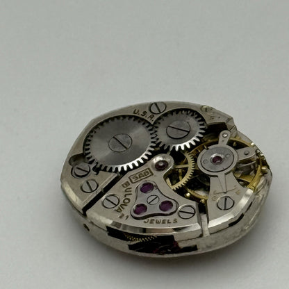 13.2mm Vintage Ladies Bulova 5AD Manual Wind Swiss Watch Movement PARTS REPAIR