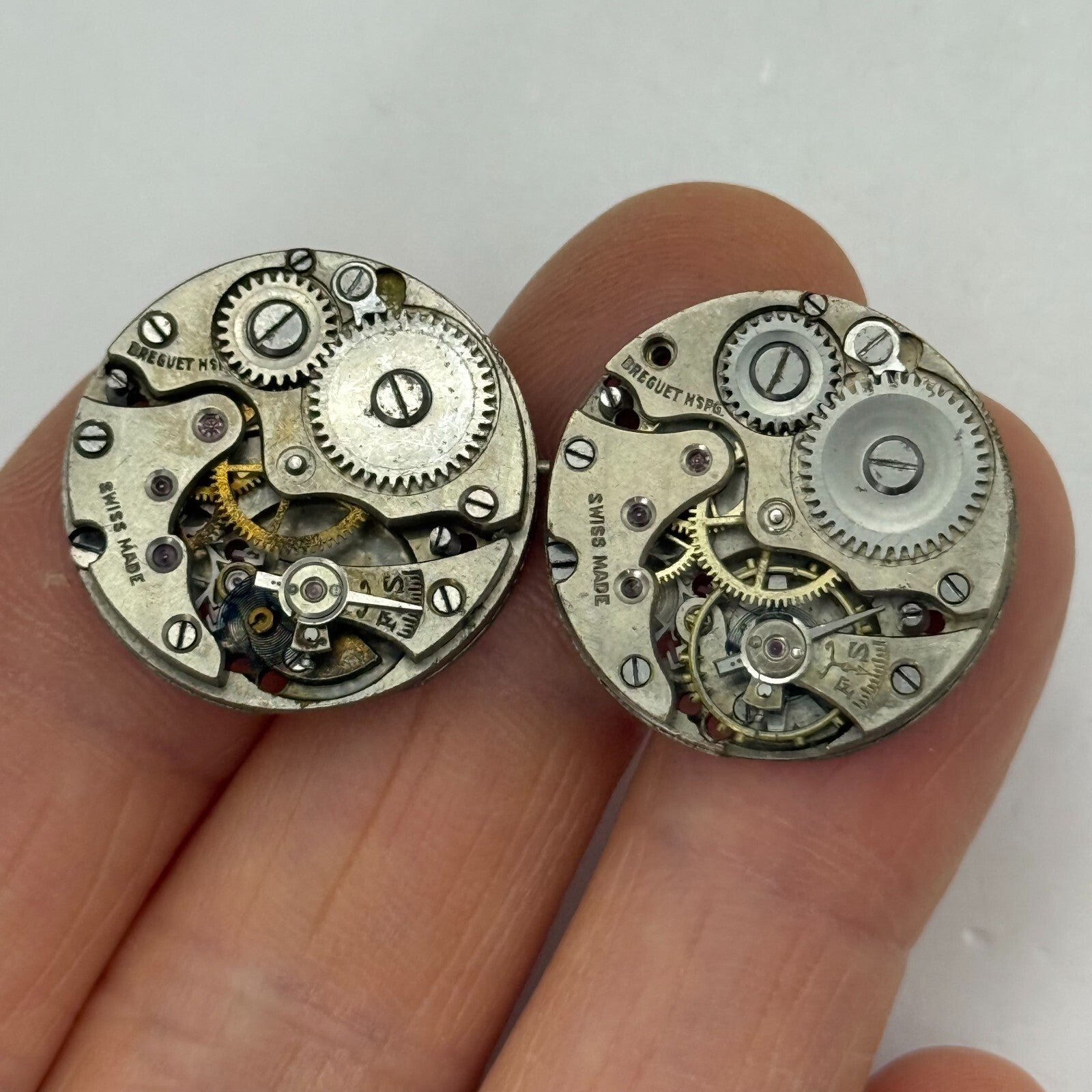 Breguet HSBG Watch Movement 2 x Manual Wind  Vintage Swiss Made Parts Repair