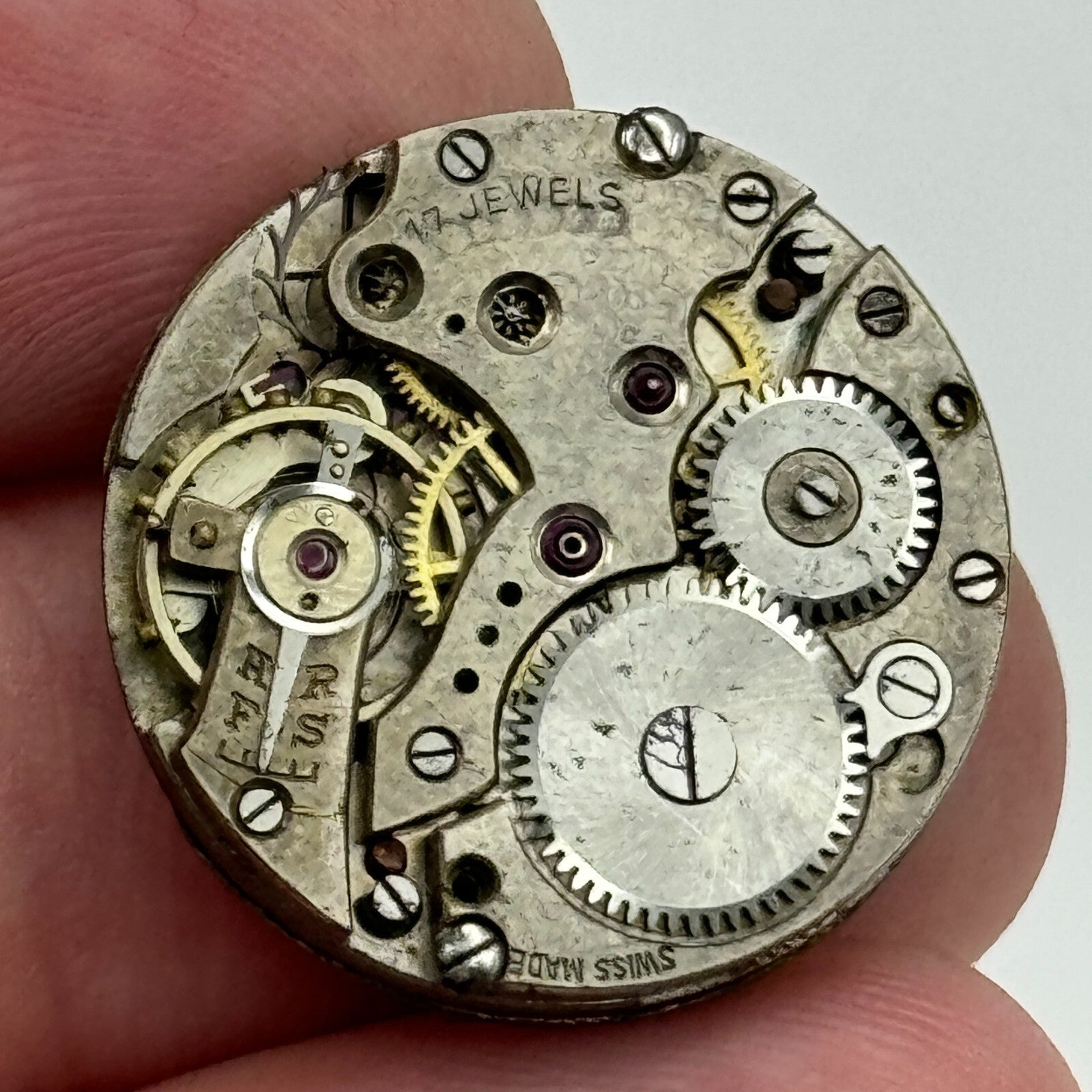 22mm Franklands Vital Pulse 60 Second Dial Trench Watch Movement Manual Wind