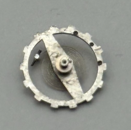 Brac 2051 Balance Wheel Complete And Spring  5½’’’ 69 M Watch Movement Parts NOS