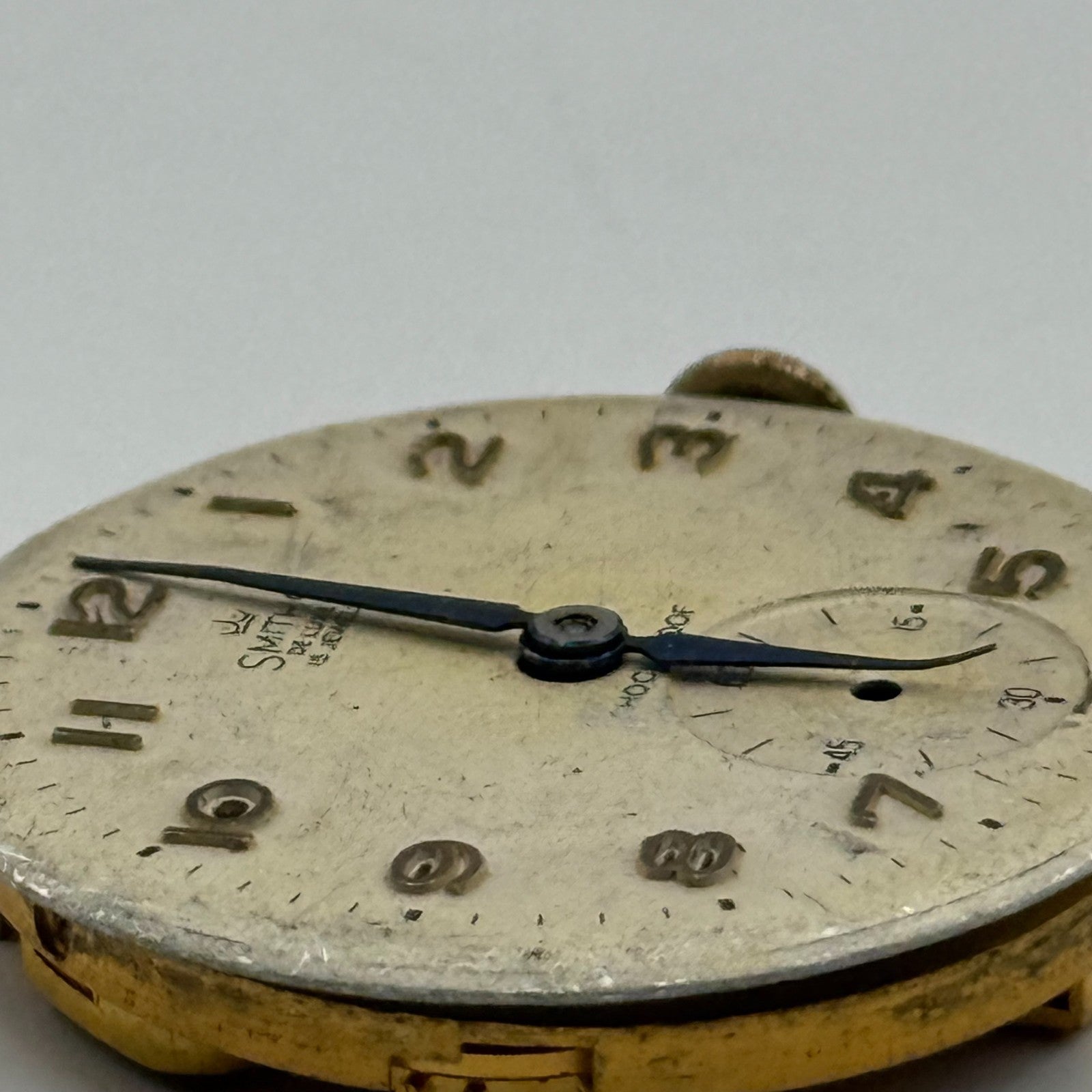 Smiths De Luxe 15 Jewels Shockproof Watch Movement Manual Wind Parts 26.8mm