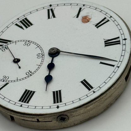 43mm Buren 7 Jewels Sub Seconds Swiss Vintage Hunter Pocket Watch Movement PARTS