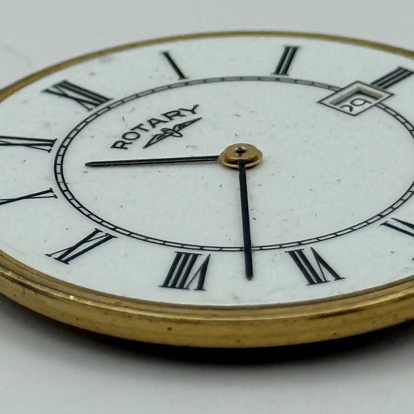 ETA 955.412 Quartz Watch Movement Rotary Date Vintage Swiss Parts Repair 31.8mm