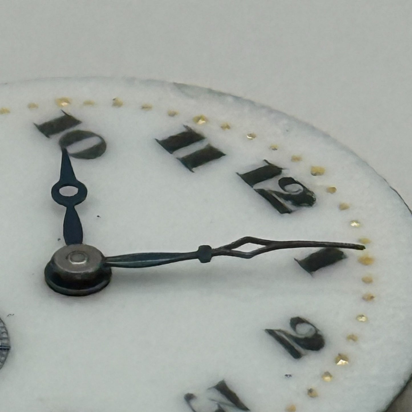 Quality Enamel Dial Watch Movement Manual Wind Vintage Swiss Parts Repair 23.1mm