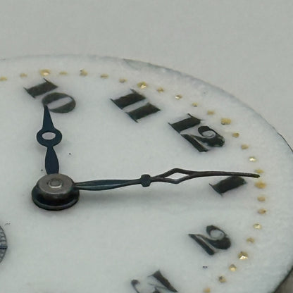Quality Enamel Dial Watch Movement Manual Wind Vintage Swiss Parts Repair 23.1mm