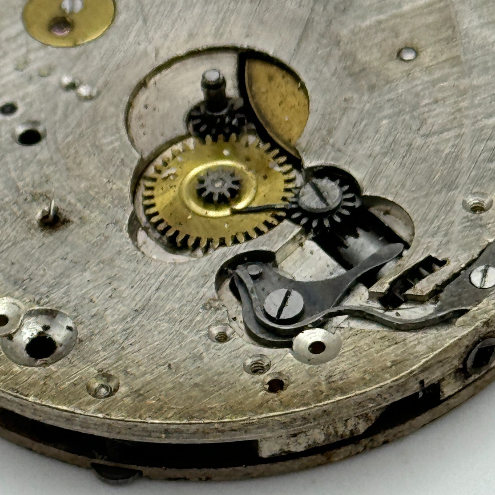 43mm Unidentified 15 Jewels Swiss Vintage Pocket Watch Movement PARTS SPARES