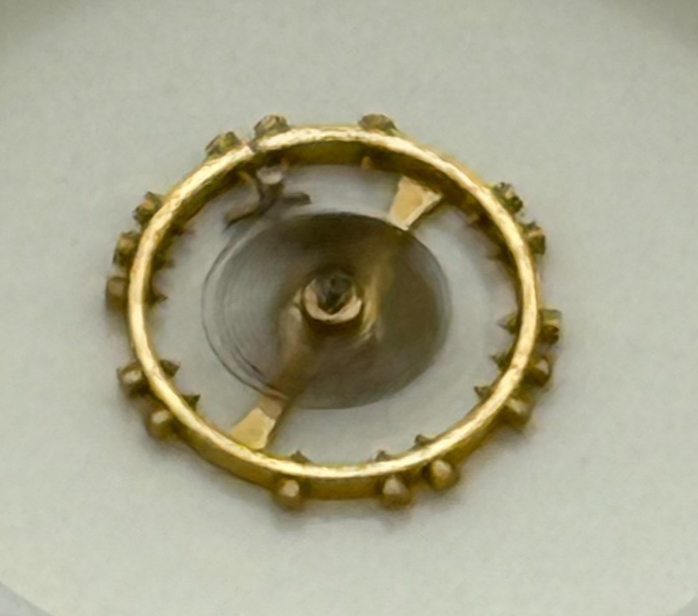 Femga 45 Balance Wheel Complete And Spring 5 1/2''' 1006 M Watch Movement Parts 