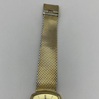 27mm Ladies Manual Wind RUNS BUT STOPS Regency Milanese Gold Tone Watch