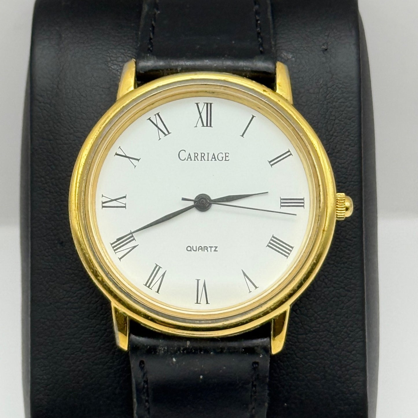 Working Ladies Carriage Second Hand 34mm Quartz Watch New Battery Adjustable