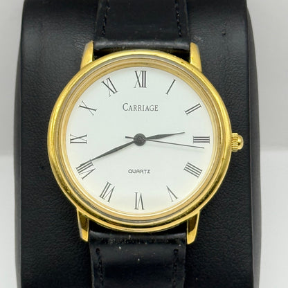 Working Ladies Carriage Second Hand 34mm Quartz Watch New Battery Adjustable