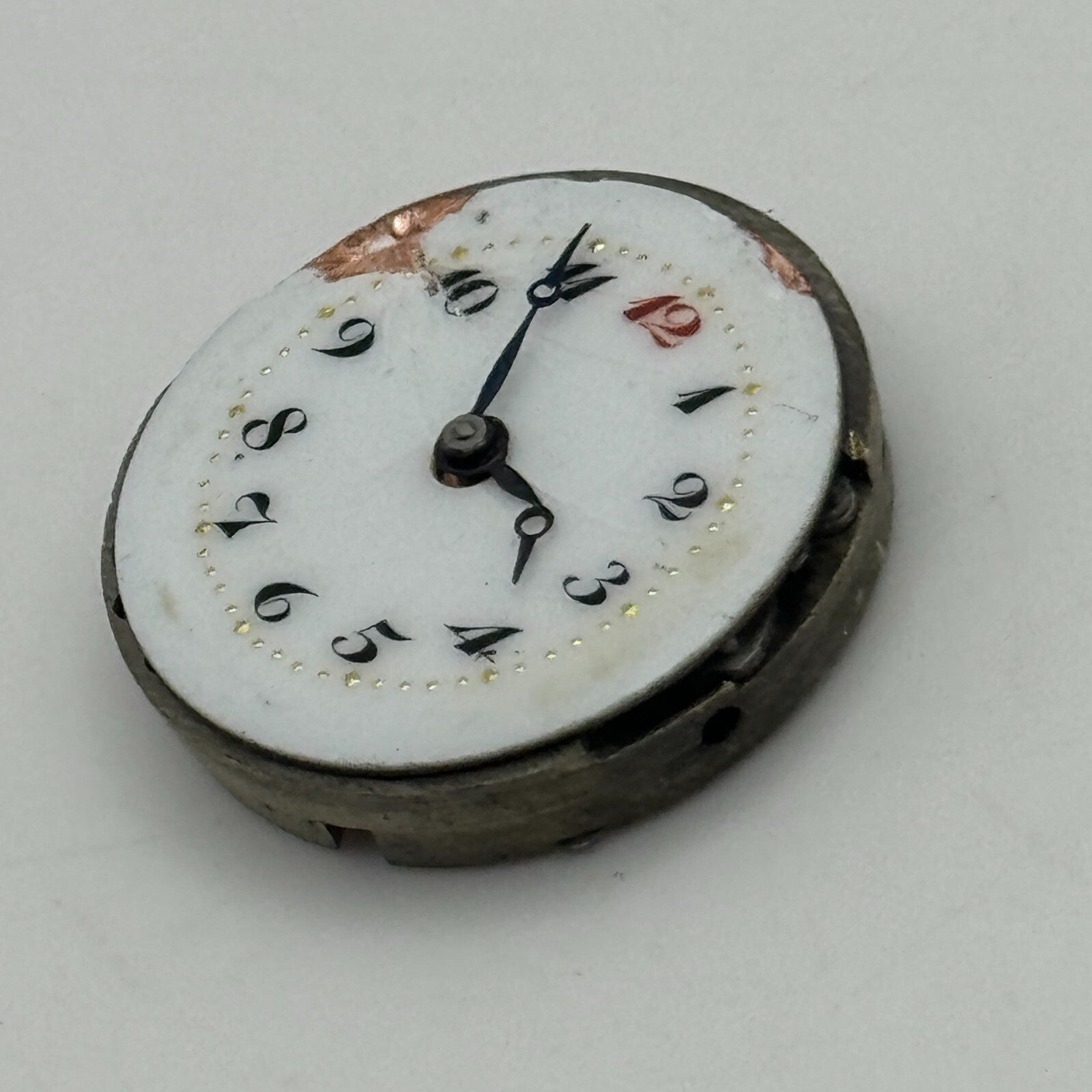 23.6mm 15 Jewels Swiss Porcelain Dial Trench Watch Movement Manual Wind PARTS