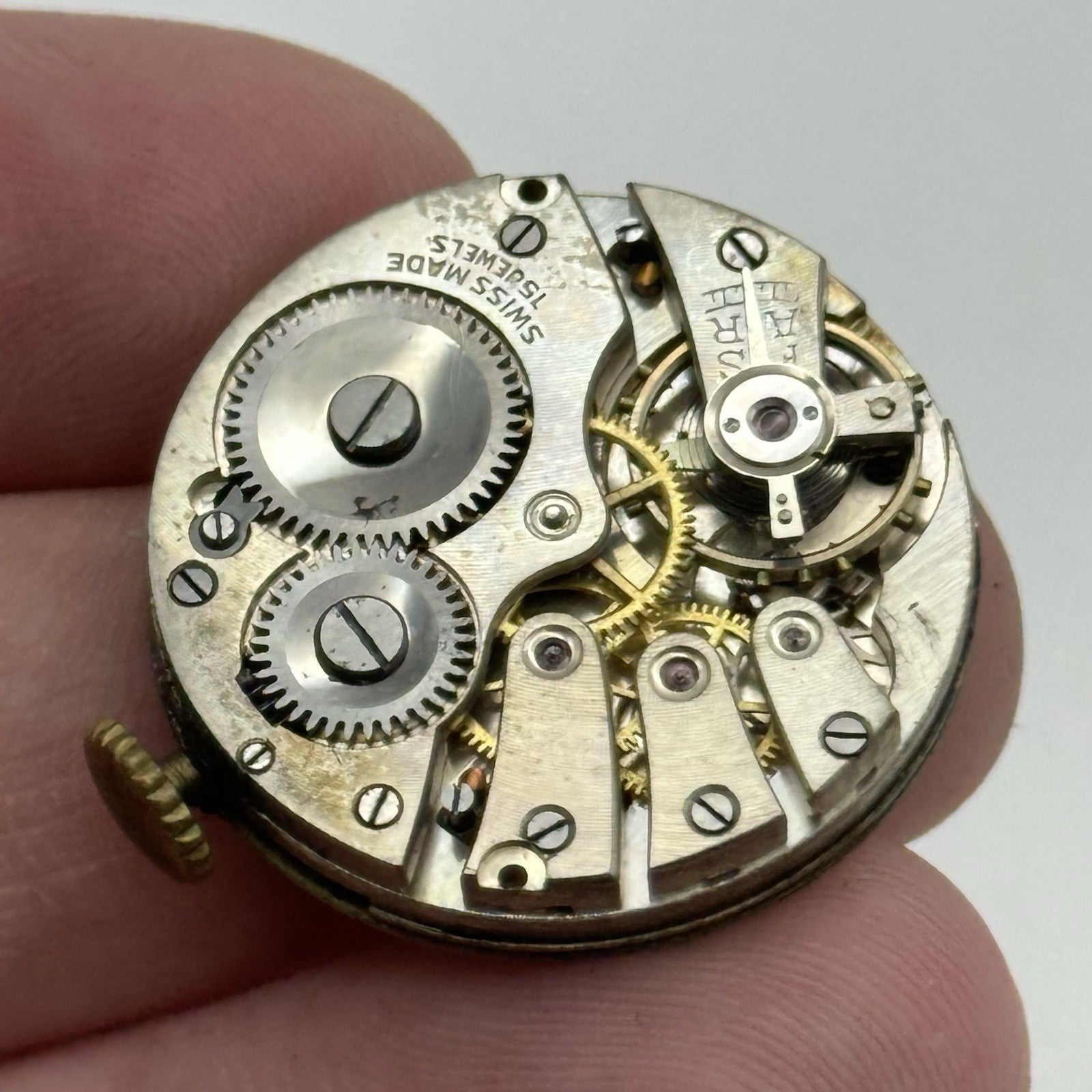 27mm Roamer Balance Ok Men's Meteor Trench Watch Movement Vintage Swiss PARTS