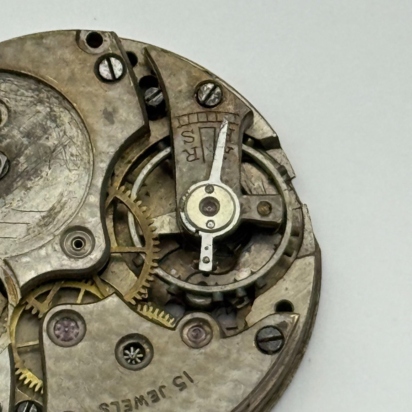 FEF Trench 15 Jewels Watch Movement Manual Wind Vintage Parts Repair 29.5mm