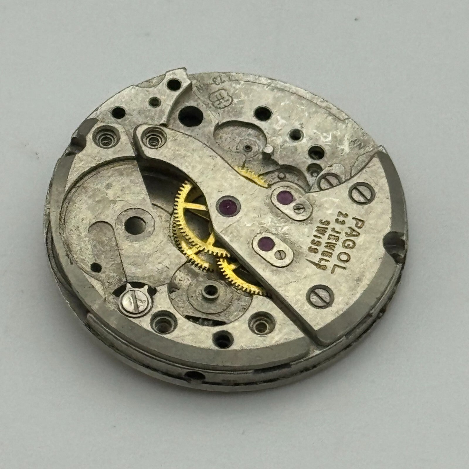 25.9mm Men's FHF 73-4N Swiss Manual Wind 23 Jewels Watch Movement PARTS REPAIR