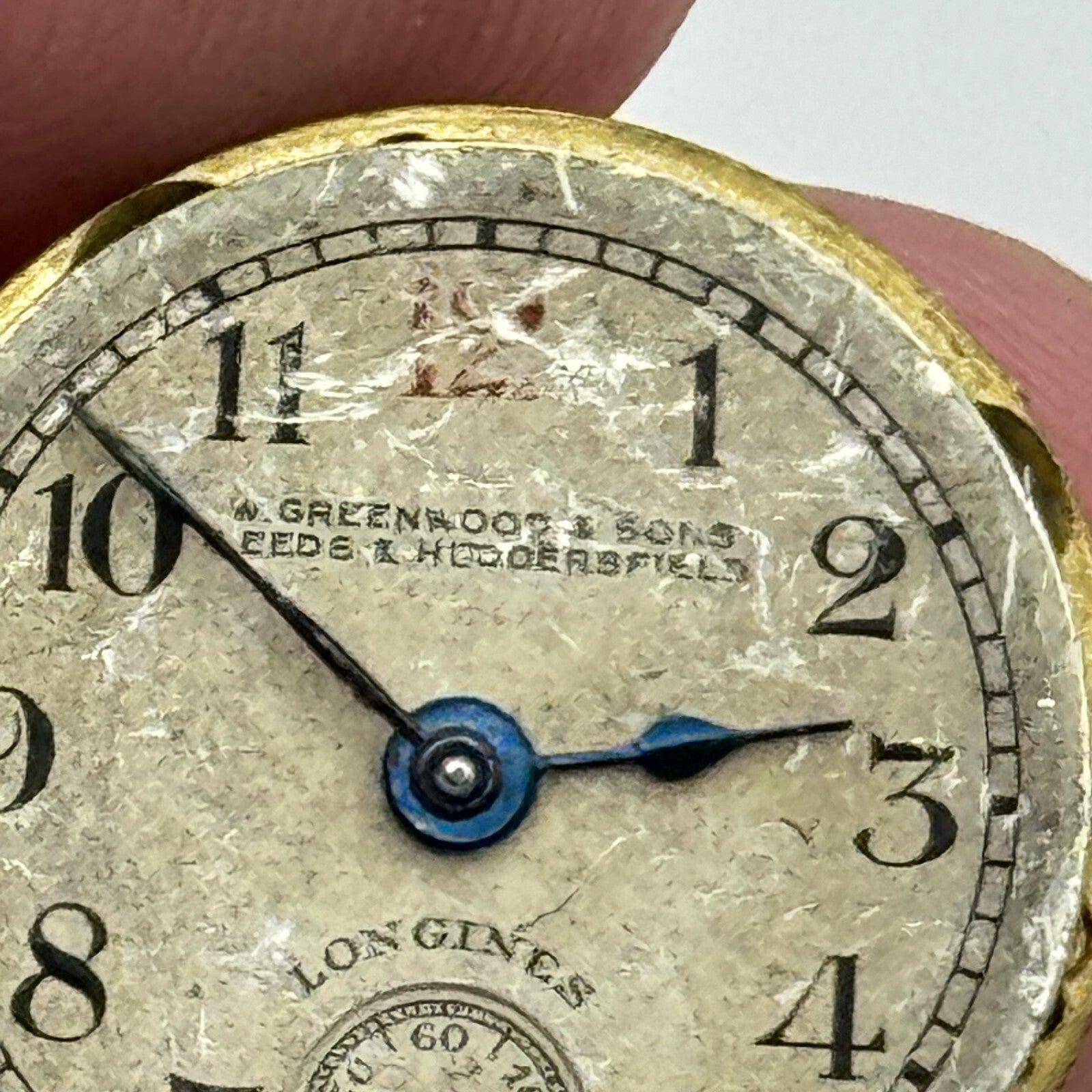 19.7mm Antique Longines 8.6 Greenwood & Sons Leeds Manual Wind Watch Movement