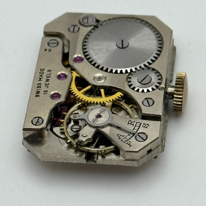 20.6mm Running Limit Revue 54 High Grade Tank Watch Movement Manual Wind PARTS