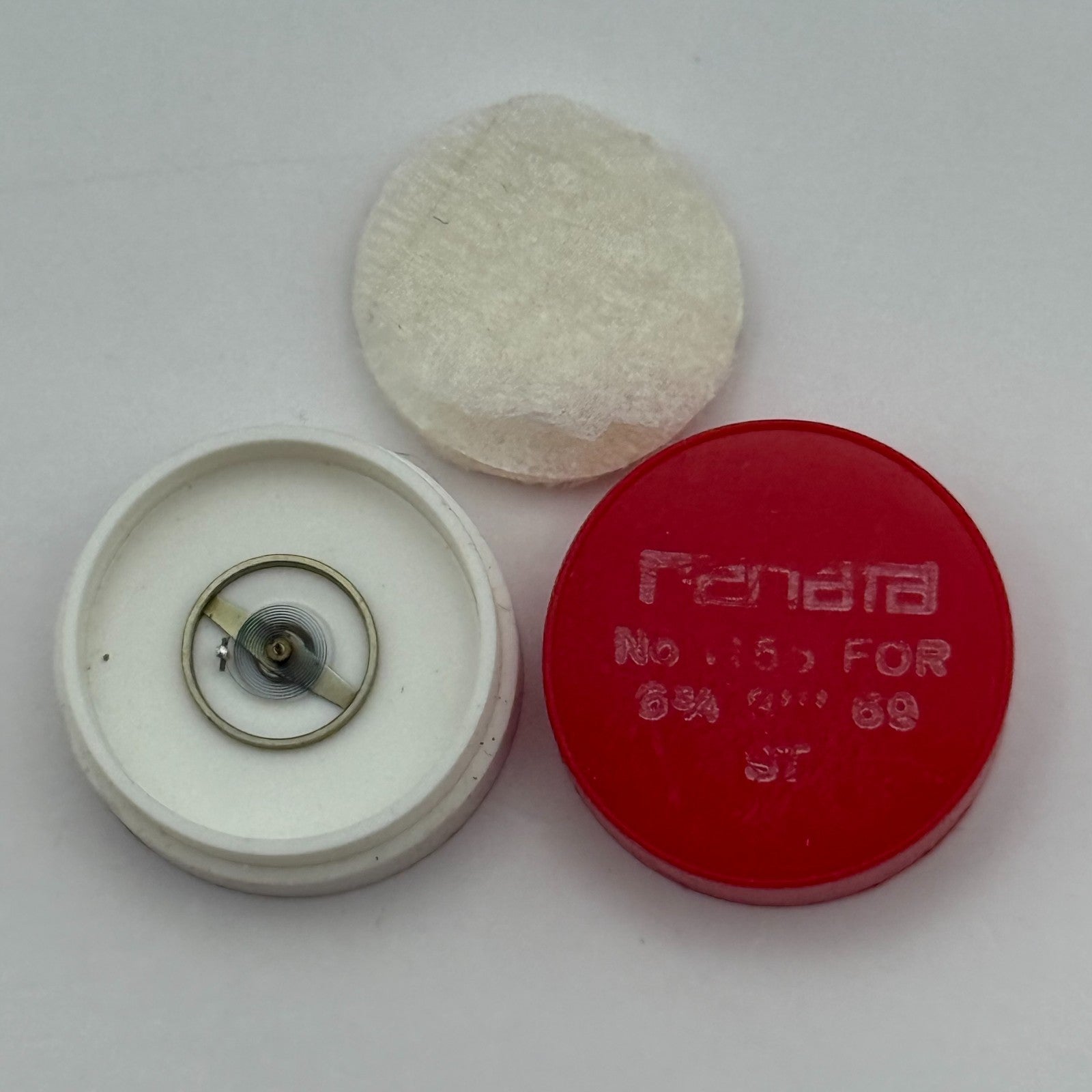 ST 69 Balance Wheel Complete And Spring 6 3/4’’’ Renata Watch Movement Parts NOS