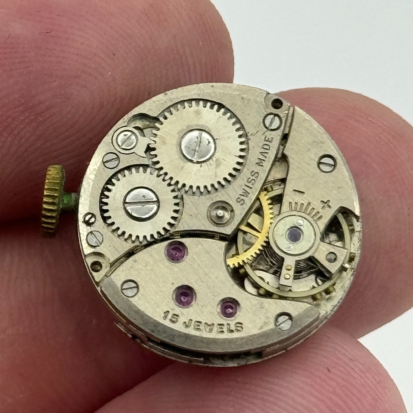 18.5mm Rotary Ladies AS Manual Wind Swiss 15 Jewels Watch Movement Vintage PARTS