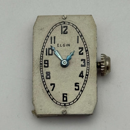 Running 1930 Vintage 18/0s Elgin 483 Model 1 American Watch Movement For PARTS