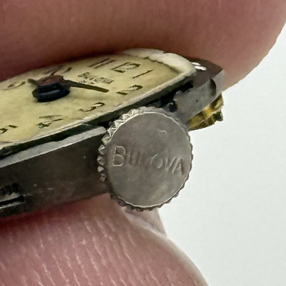 12.9mm Running Vintage Ladies Bulova 5AD Manual Wind Swiss Watch Movement PARTS