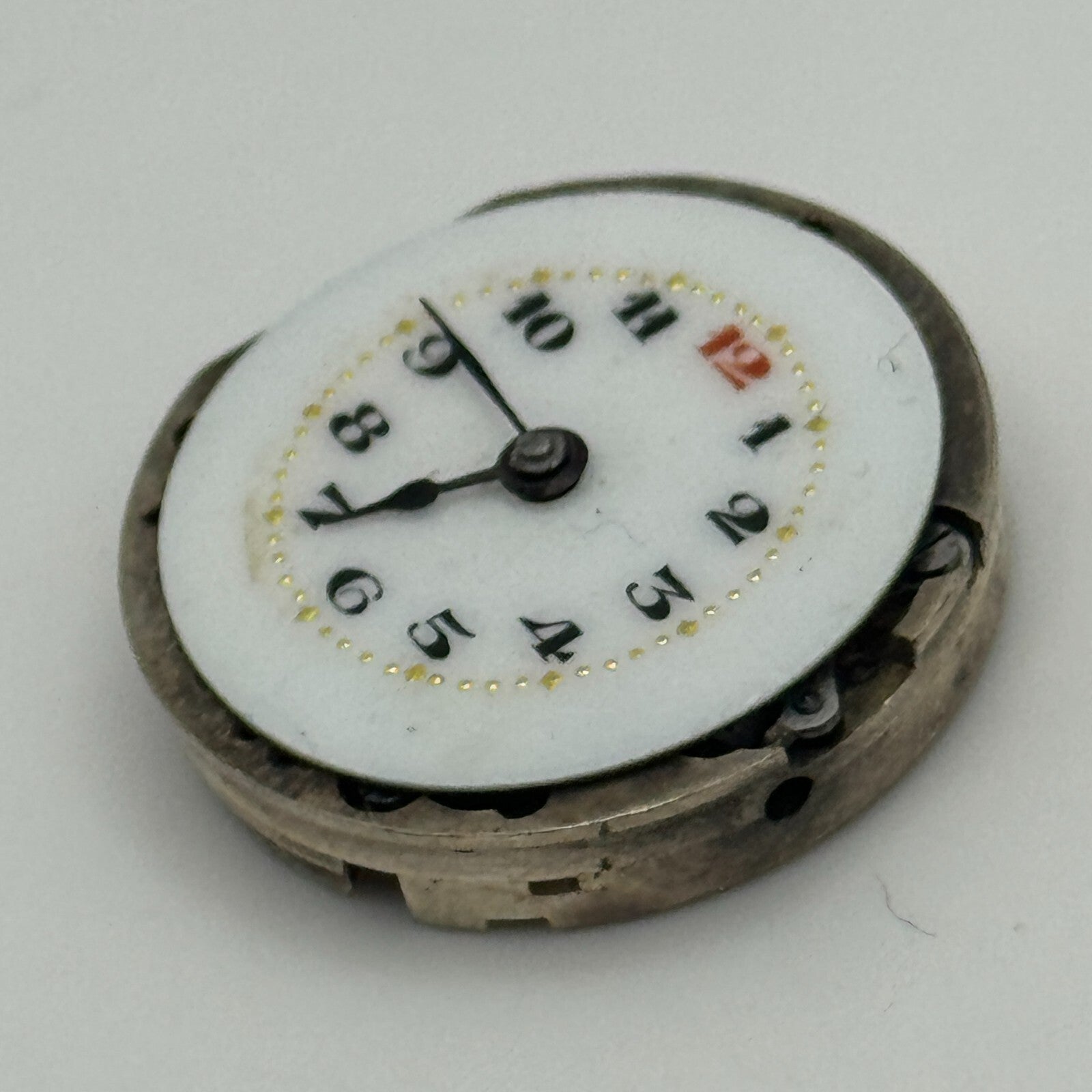 23.6mm Balance Ok Porcelain Dial Swiss Trench Watch Movement Manual Wind PARTS