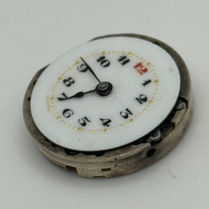 23.6mm Balance Ok Porcelain Dial Swiss Trench Watch Movement Manual Wind PARTS