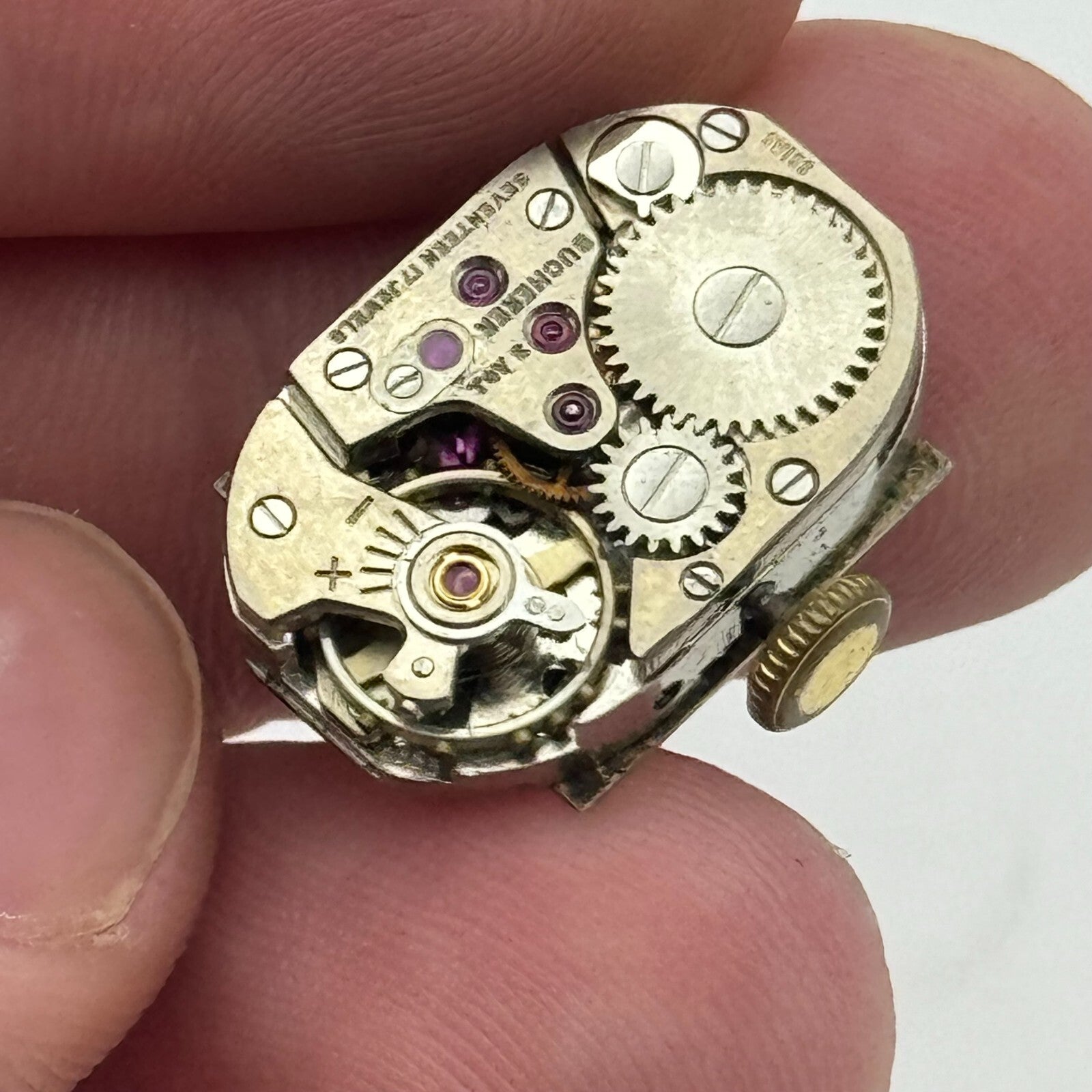 12.8mm Running Bucherer ETA 2355 Manual Wind Watch Movement PARTS REPAIR