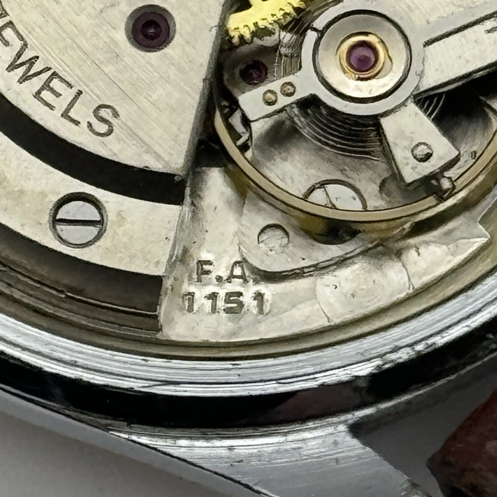 33mm Manual Wind Hermann Becker HB Sweep Secs Watch FOR PARTS TO RESTORE