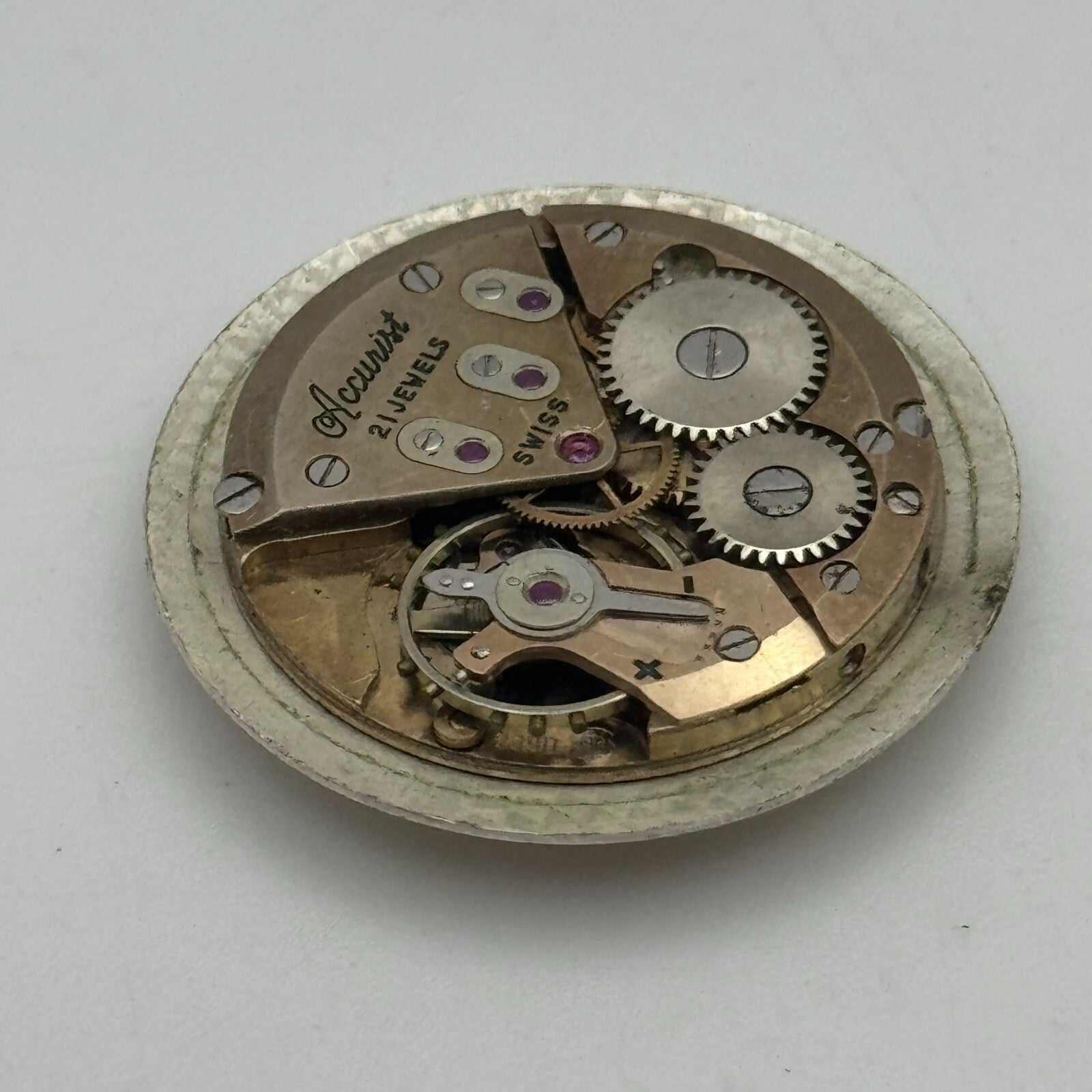 23.6mm Accurist ETA 2390 Manual Wind Watch Movement Swiss Vintage PARTS SPARES