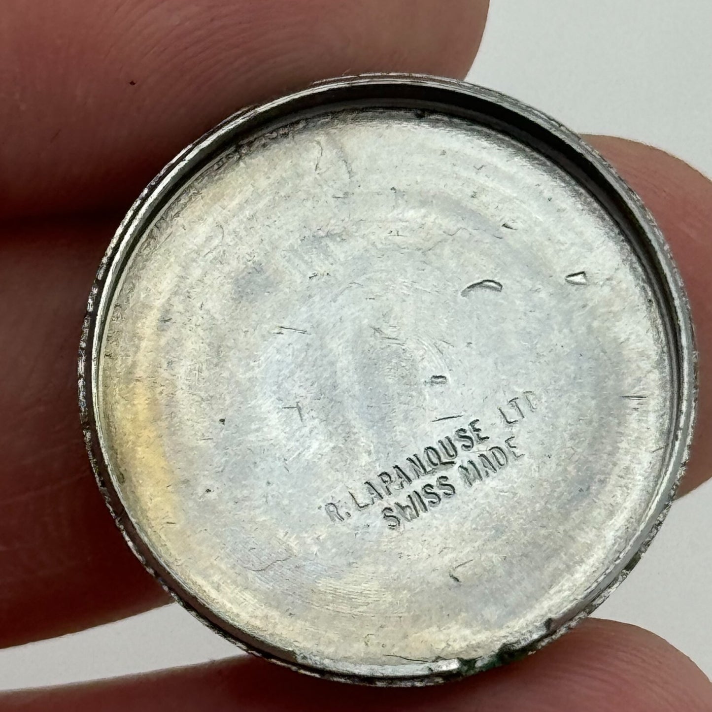 24.2mm R Lapanouse S.A. 1 Jewel Manual Wind Swiss Watch Movement Vintage PARTS