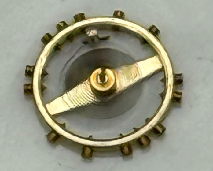 FHF 59 Balance Wheel Complete And Spring Inca 1231 M Watch Movement Parts NOS