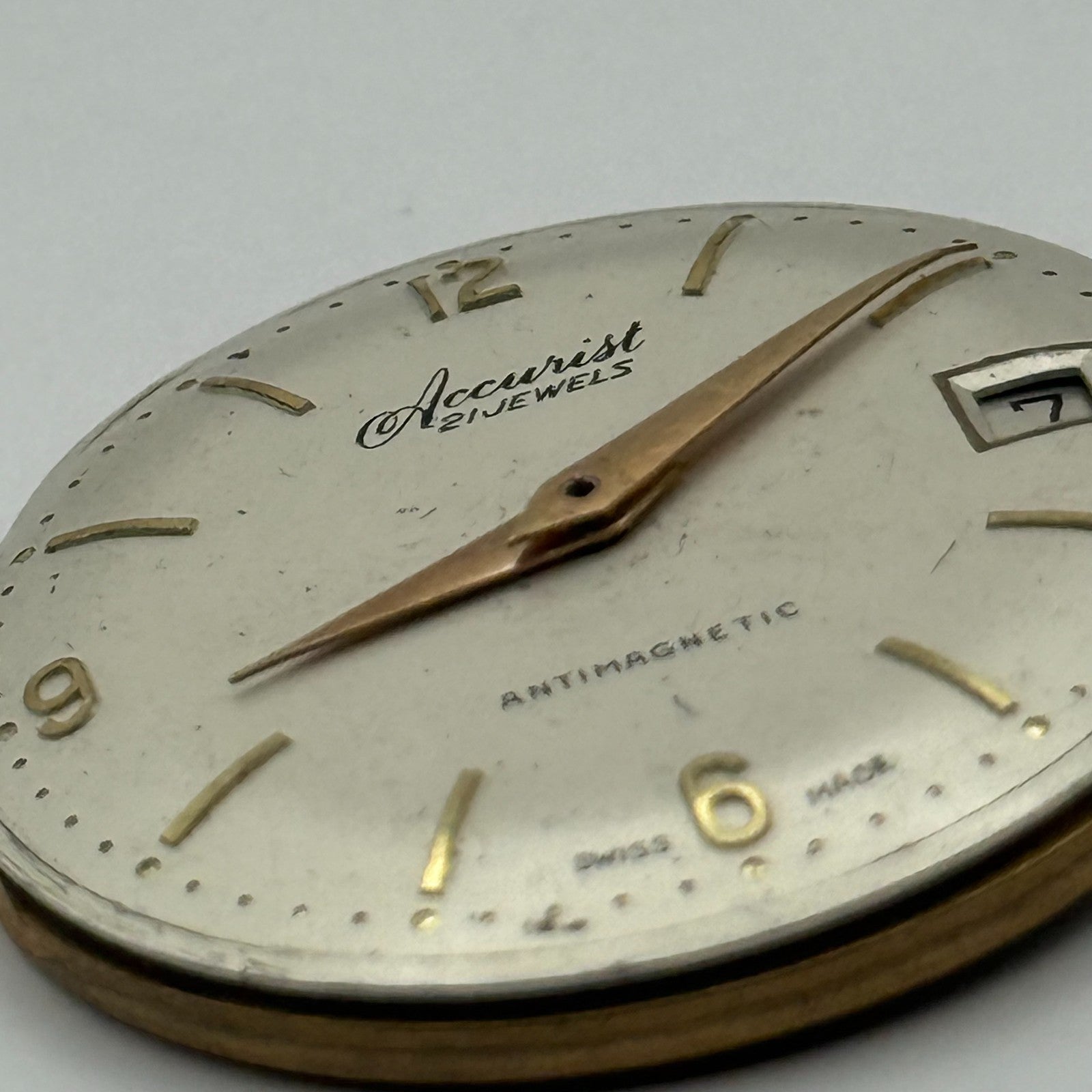 ETA 2409 Watch Movement Accurist Manual Wind Vintage Swiss Parts Repair 29.4mm