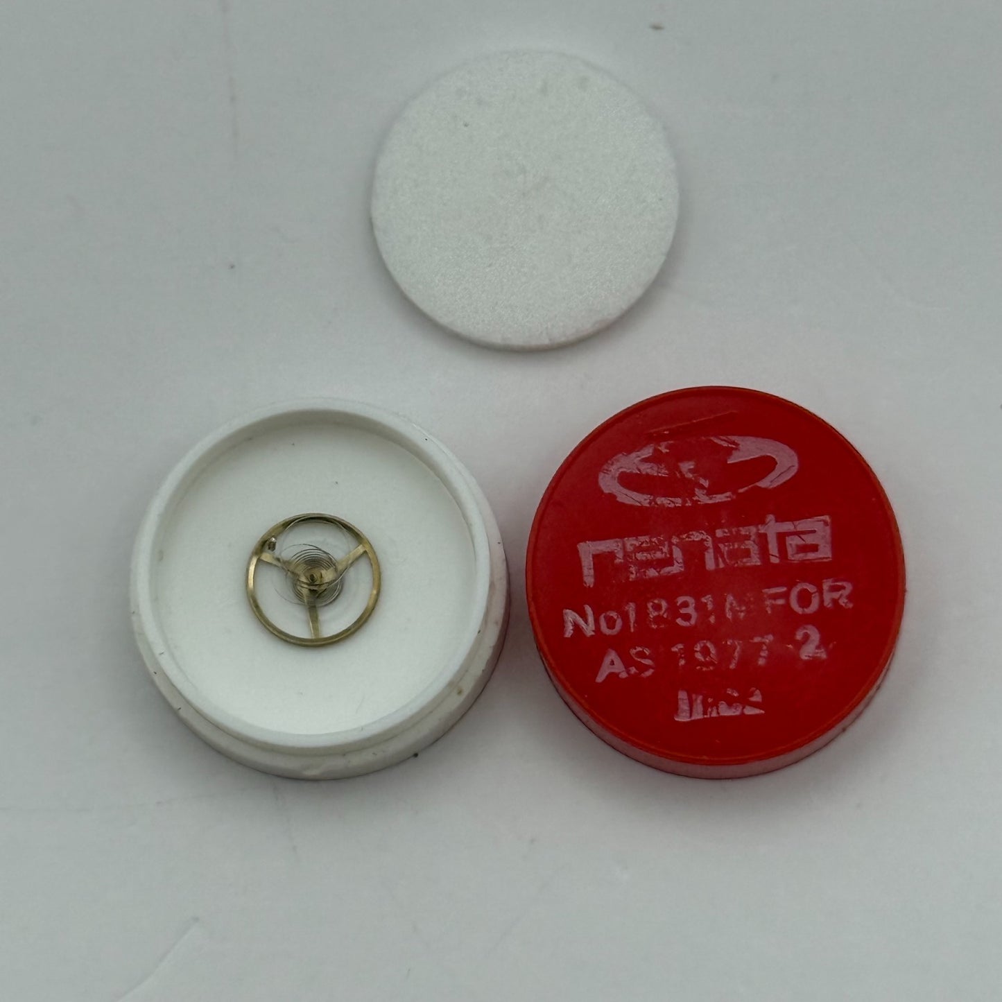 AS 1977-2 Inca Balance Wheel Complete And Spring 1831 M Watch Movement Parts NOS