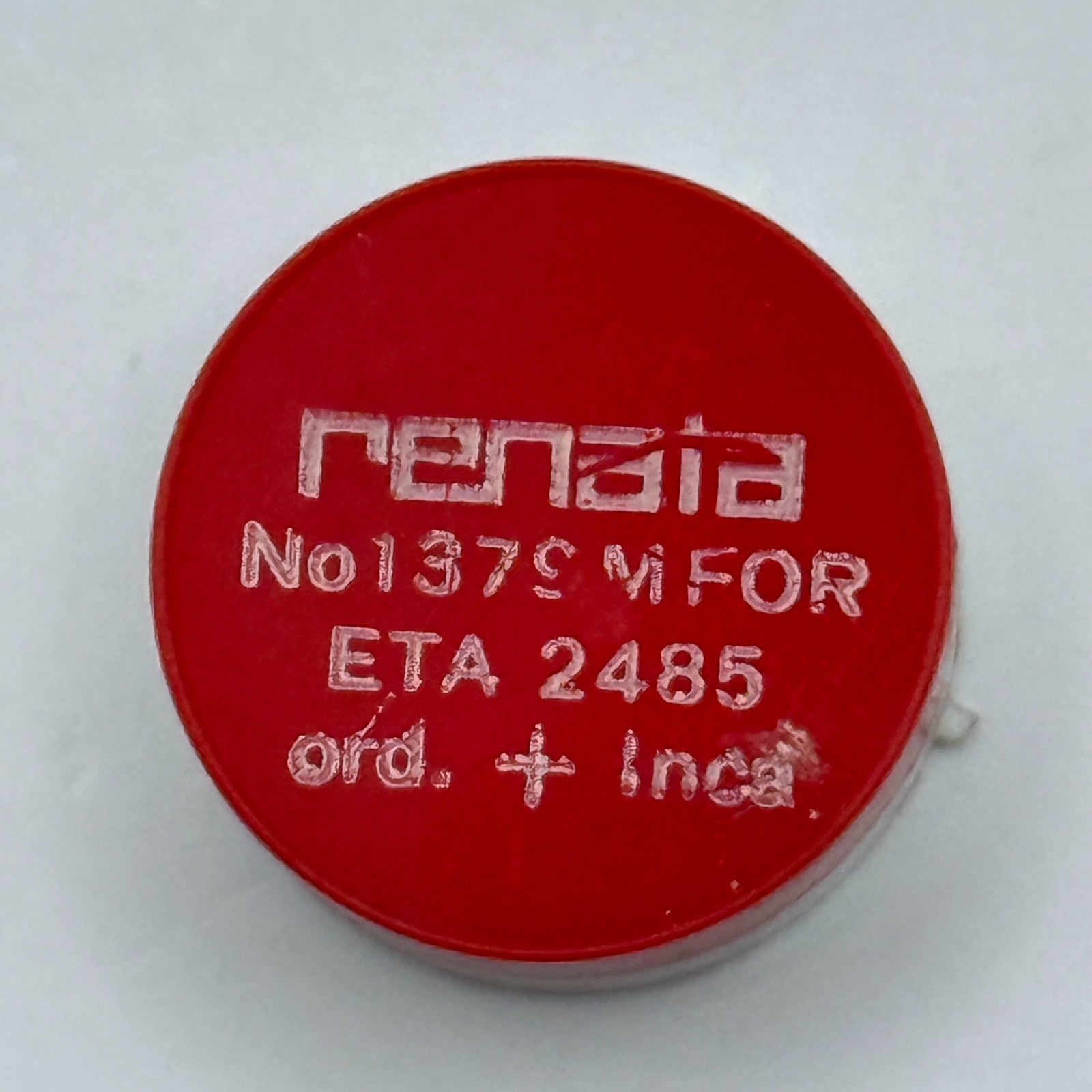 ETA 2485 Balance Complete Ord. + Inca Renata 1379 M Watch Movement Parts DAMAGED