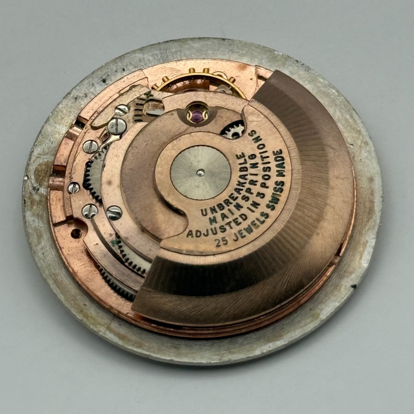 ETA 2451 Watch Movement Automatic Senate 25 Jewels Vintage Parts Repair 25.6mm