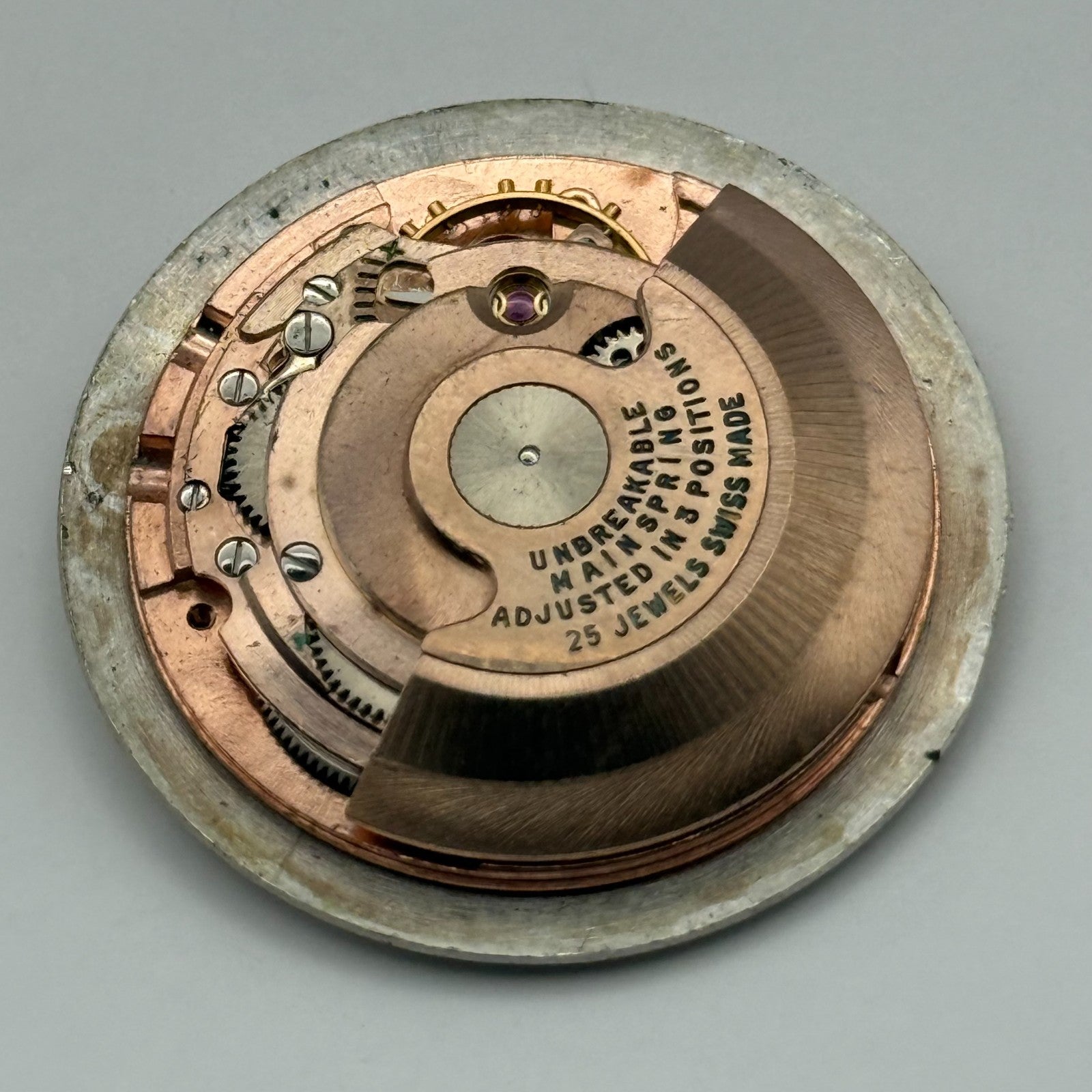 ETA 2451 Watch Movement Automatic Senate 25 Jewels Vintage Parts Repair 25.6mm